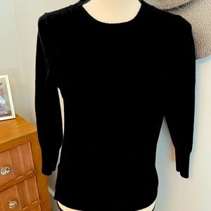 JCrew 100% Cashmere Crewneck 3/4 Sleeve Sweater